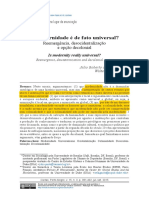 A Modernidade é de Fato Universal