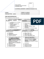 Evaluación contenido 8° año Básico 