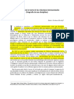 El Camino Hacia La Teoría de Las Relaciones Internacionales