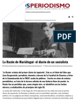 La Razón de Mariátegui - El Diario de Un Socialista