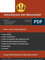 Kebudayaan Dan Masyarakat