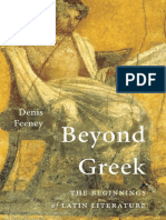 Denis Feeney Beyond Greek The Beginnings of Latin Literature 2016