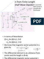 Radiation From Half Wave Dipole