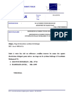 Fax Stage de Formation Balisage