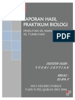 Laporan Hasil Praktikum Biologi