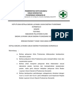 Keputusan Kepala Badan Layanan Umum Daerah Puskesmas Sorawolio