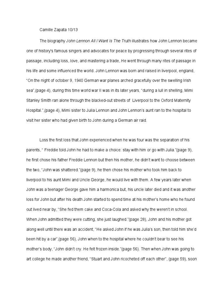 Biography Project | PDF