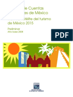 Cuenta Satelite Del Turismo 2015