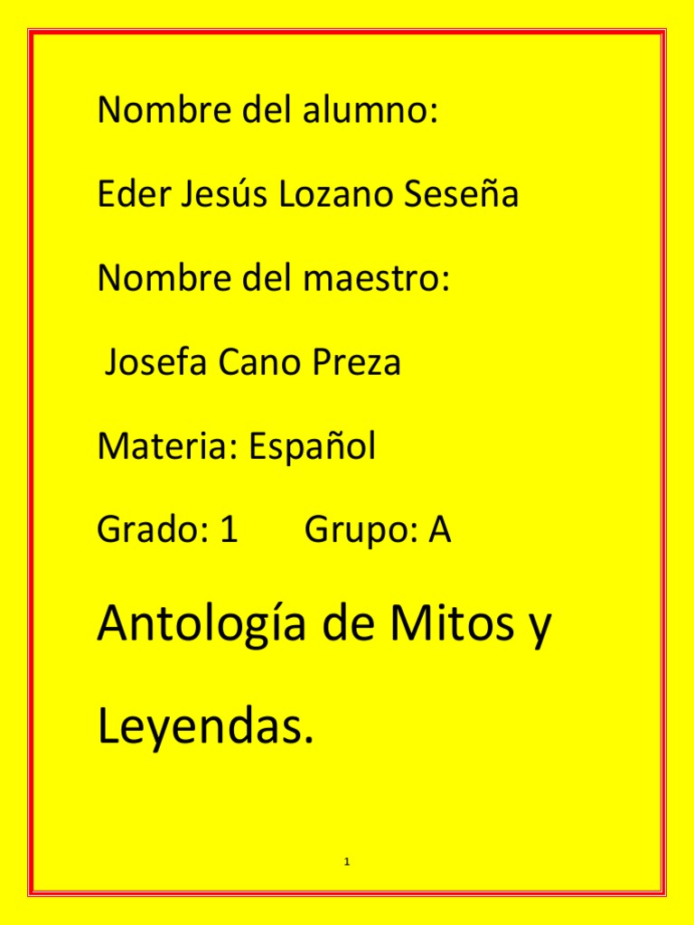 Antología de Mitos y Leyendas para Niños | PDF | Medusa | Zeus