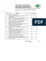 Bukti Monitoring Pelaksanaan Kepatuhan Pendaftaran