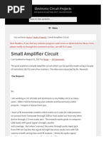 Small Amplifier Circuit PDF