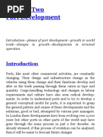 Port Development & Trend