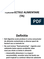 Boli Infectioase - Toxiinfectiile Alimentare