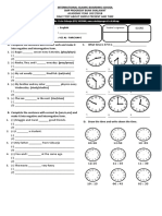 Daily Test Simple Present and Time