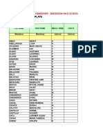 Batch Opening Template Umid Ecard: Agency Code/Name: 1000029490 Bukidnon Natl School of Home Industries