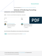 A Review On Methods of Predicting Tunneling Induced Ground Settlements