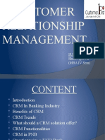 Customer Relationship Management W.R.T Finance