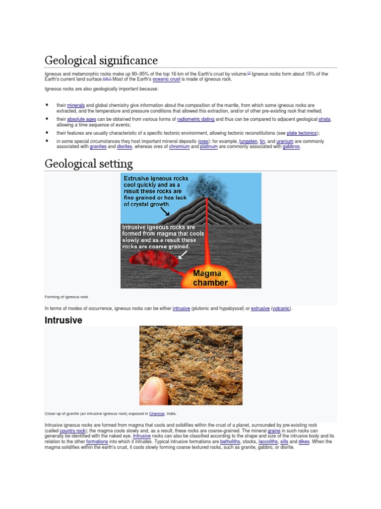 Igneous rock essay picture