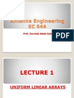 Antenna Engineering EC 544: Prof. Darwish Abdel Aziz