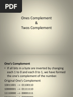 ones   twos complement