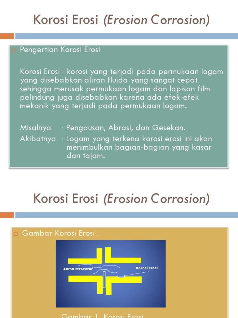 Korosi Erosi (Erosion Corrosion) | PDF
