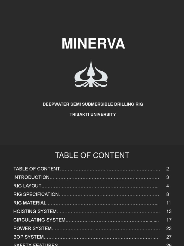 Minerva Blueprint | PDF | Drilling Rig | Wind Power
