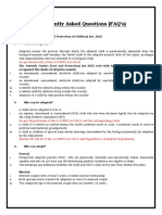 Frequently Asked Questions (FAQ's) : (As Per Section 2 (2) of The JJ (C&PC) Act, 2015)