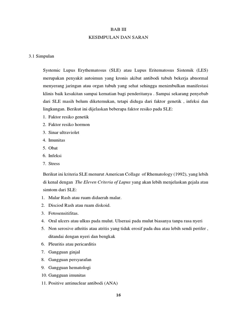 Bab III Kesimpulan Dan Saran | PDF