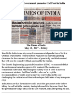 Narendra Modi Government Promotes GM Food in India