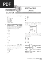 Soal-Soal Pemantapan Standar SBMPTN