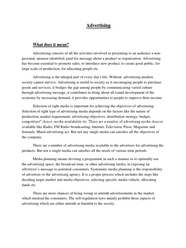 Understanding Advertising Essentials | PDF | Advertising | Mass Media