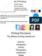 Fundamentals of 4 or 5 Colour Printing Process