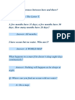 Answer: The Letter T.: What Is The Difference Between Here and There?