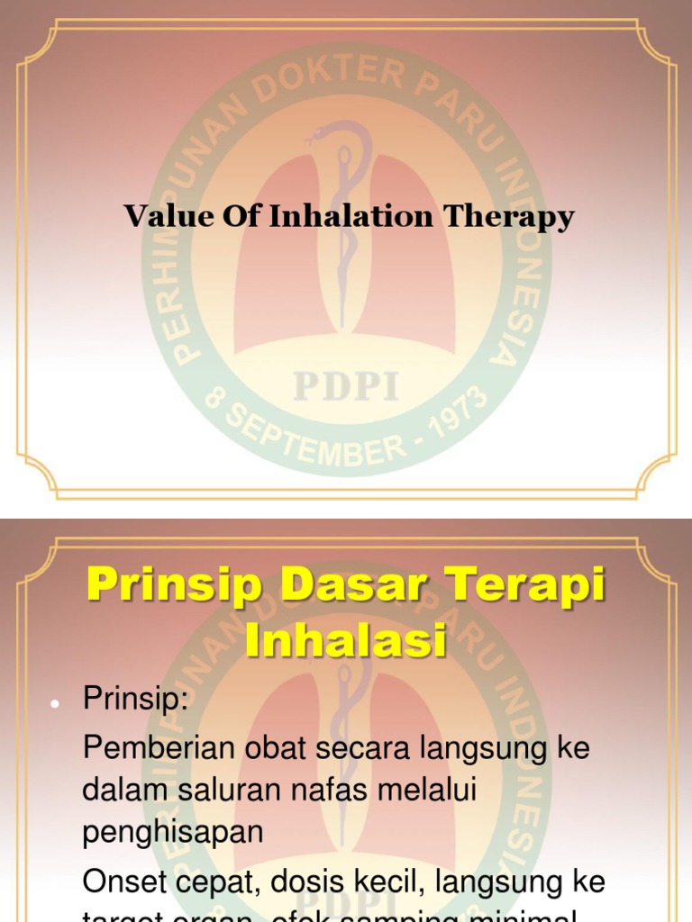 Slide PDPI Terapi Inhalasi - NS Approval | PDF