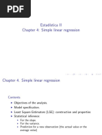 Estad Istica II Chapter 4: Simple Linear Regression