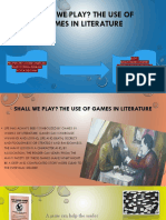 Shall We Play? The Use of Games in Literature
