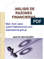 Analisis de Razones Financieras