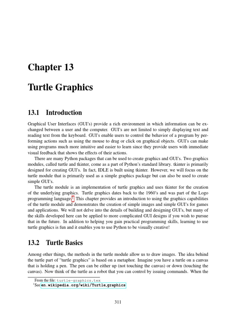 From The File: Turtle-Graphics - Tex | PDF | Graphical User Interfaces ...