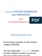 Faktor-Faktor Pembekuan Dan Fibrinogen
