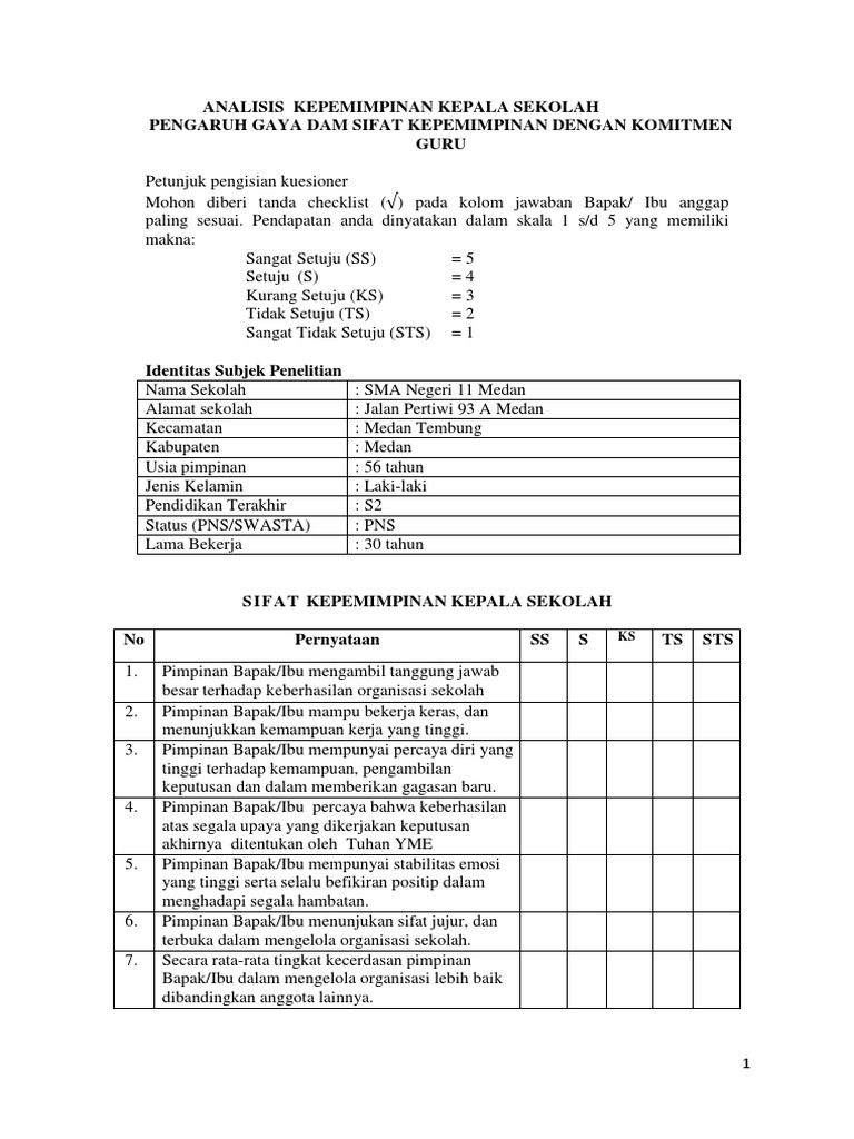 Angket Komitmen Pdf