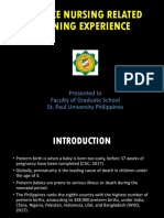 Advance Nursing Related Learning Experience