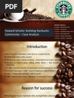 Howard Schultz: Building Starbucks Community - Case Analysis