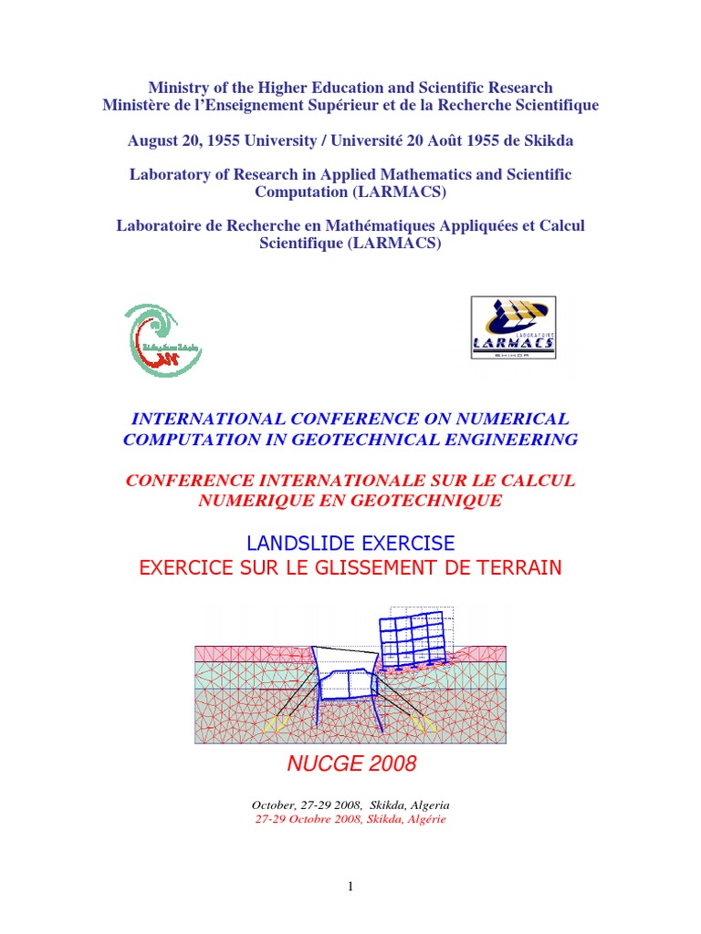 Geotechnical Landslide Computation Exercise | PDF | Engineering | Science