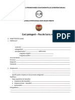 Fisa de Lucru 4 Bacteriile - Coci Patogeni