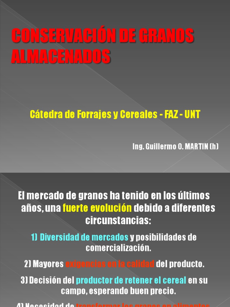 Conservación Efectiva de Granos Almacenados | PDF | Cereales | Insectos