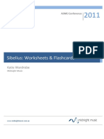 Sibelius Worksheets PDF