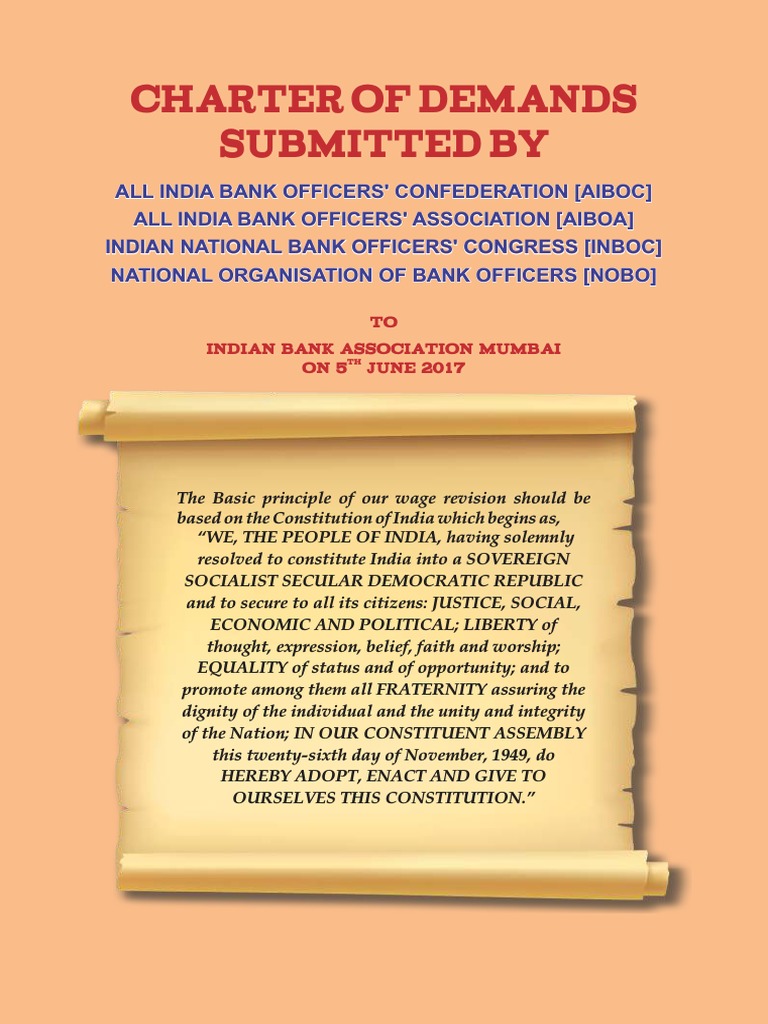 Charter of Demands 2017 | PDF | Pension | Retirement