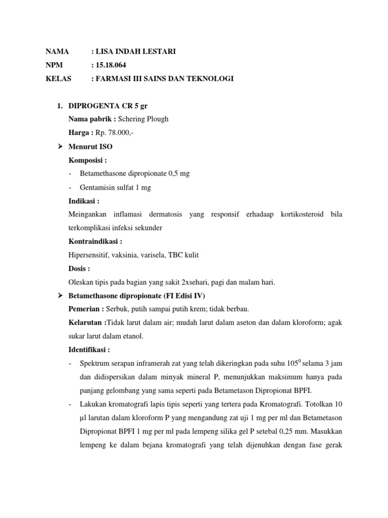 Spesifikasi Obat | PDF