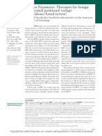 Practice Parameter: Therapies For Benign Paroxysmal Positional Vertigo (An Evidence-Based Review)