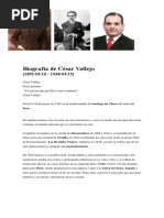 Biografía de César Vallejo